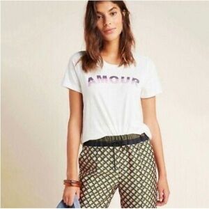 Anthropologie Sol Angeles Amour T-Shirt